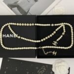 Chanel Pearl Necklace with Gold Medalion Charms - Image 4