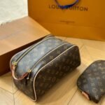 Perfect Match: Louis Vuitton Monogram Keepall Bandoulière 55Cm X Louis Vuitton Dopp Kit Toilet Pouch Monogram 27Cm - Image 4