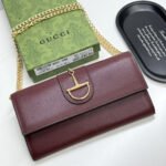 Gucci 73 Horsebit Detailed Satin Clutch Red 19Cm - Image 2