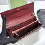 Gucci 73 Horsebit Detailed Satin Clutch Red 19Cm - Image 5
