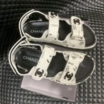 Chanel Dad Slingback Sandals 23P Camelia CC Logo - Image 5