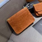 Saint Laurent Niki Baby Chain Bag In Suede Brown 28cm 6237483 - Image 7