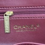 Chanel Kelly Mini Velvet Burgundy 19cm - Image 4