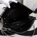 Chanel 22 Handbag Black With Gold Tone Metal 39Cm AS3261 B19059 94305 - Image 5