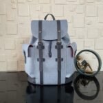 Super Vip 1:1 – Louis Vuitton Christopher MM Backpack Monogram Heritage Blue 44Cm M14676 - Image 2