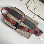 Gucci GG Supreme Web Belt Bag Beige Ebony 33Cm 450956 K6RHX 9678 - Image 4