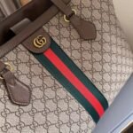 Gucci Ophidia Large Tote Bag Beige And Dark Brown GG Supreme 38Cm 631685 96IWB 8745 - Image 5