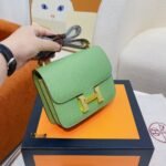 Hermes Constance Epsom Leather Vert Criquet 18cm - Image 3