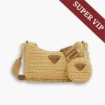 Super Vip 1:1 – Prada Re Edition 2005 Crochet Bag Natural 22Cm