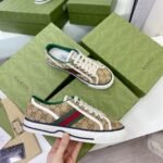 Gucci Tennis 1977 Sneaker Beige Abony 606111 HVK20 9766 - Image 4
