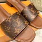 Louis Vuitton Lock It Flat Mule Monogram Brown - Image 3