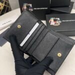Prada Small Saffiano Leather Wallet Black 10cm 1MV021 QHH F0002 - Image 6