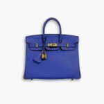 Hermes Birkin 30 Togo Gold Hardware Bleu Electrique 30cm