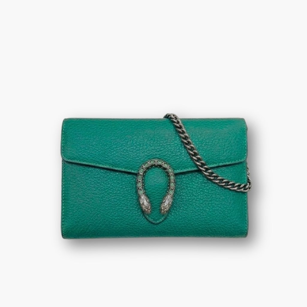 Thumbnails-Elegous-1-1 Gucci Dionysus Mini Chain Bag Green 20cm 401231 CAOGX 3120 - Image 1