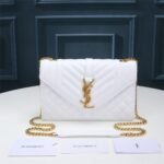 Saint Laurent Envelope Small White 21Cm - Image 4