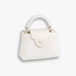 Louis Vuitton Mini Capucines Leather White 20cm